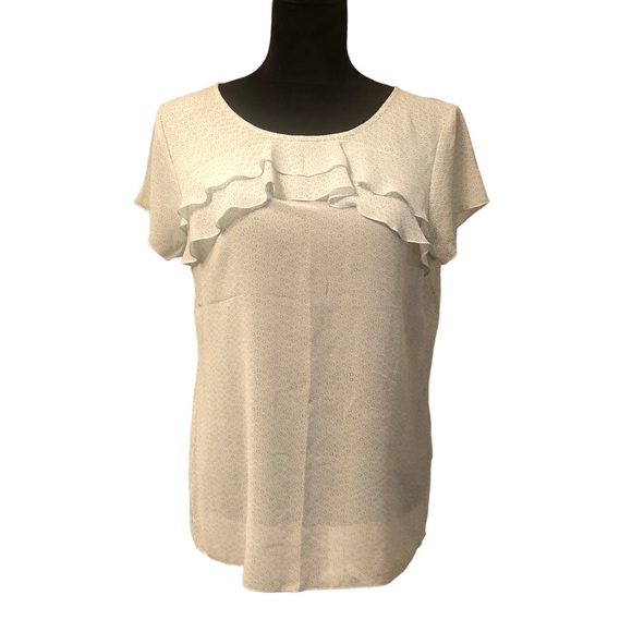 Ann Taylor Tops - Ann Taylor Loft Printed Ruffled Blouse size Medium